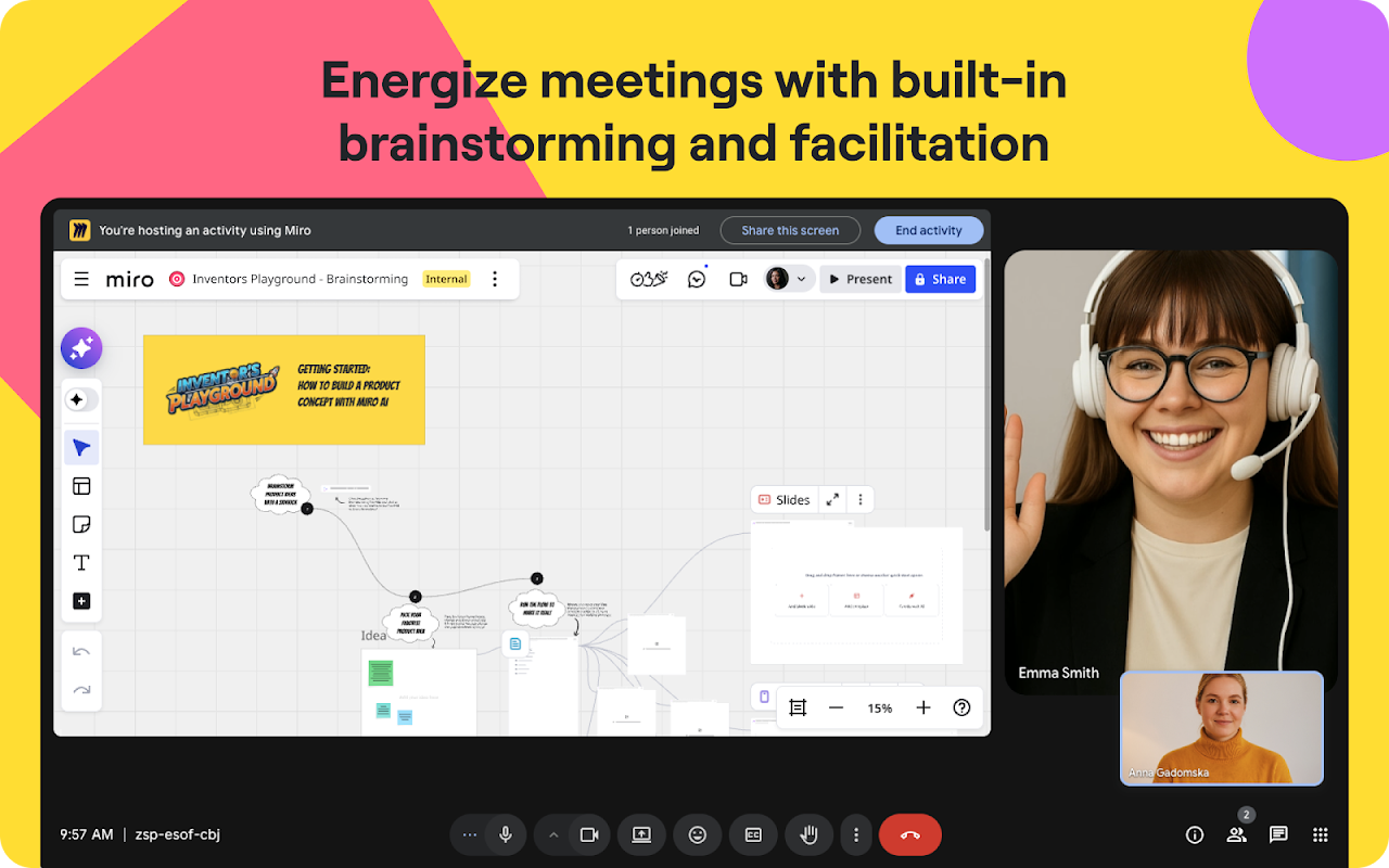 Miro for Google Meet Illustration #2